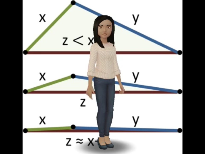 AR trigger to Geometry Lesson About Triangle Inequality Theorem